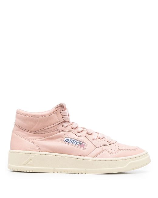 Autry mid-top lace-up sneakers