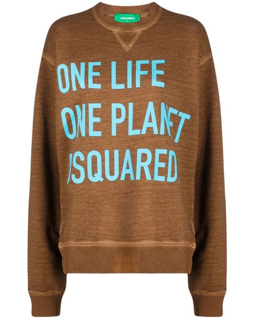 Dsquared2 slogan-print sweatshirt