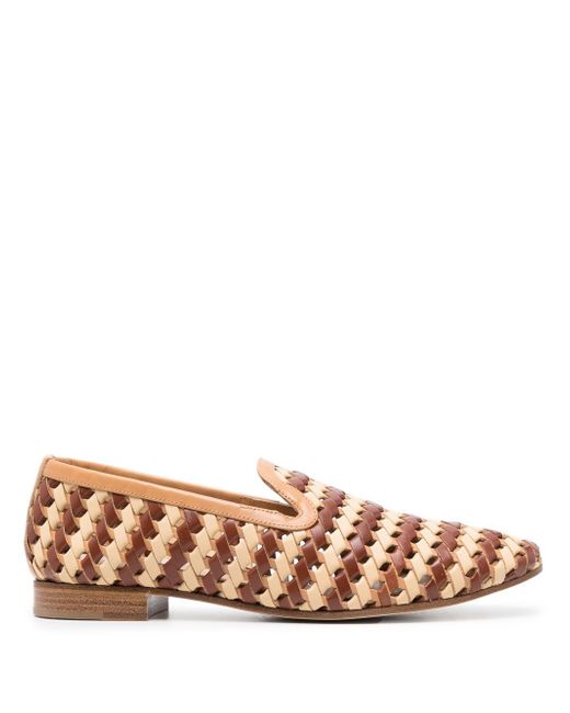 Fratelli Rossetti woven leather loafers