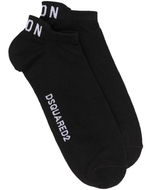 Dsquared2 logo-knit ankle socks
