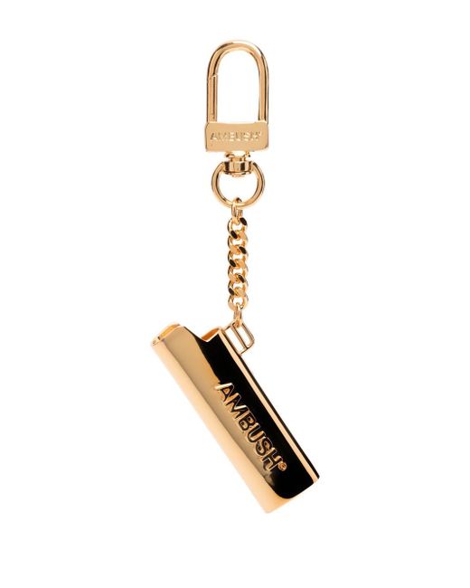 Ambush lighter case brass keychain