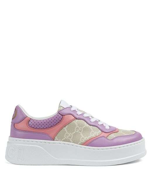 Gucci multi-panel lace-up sneakers