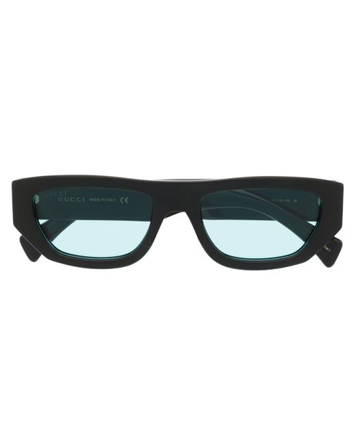 Gucci rectangular-frame logo sunglasses
