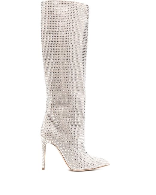 Paris Texas Holly crystal-embellished boots