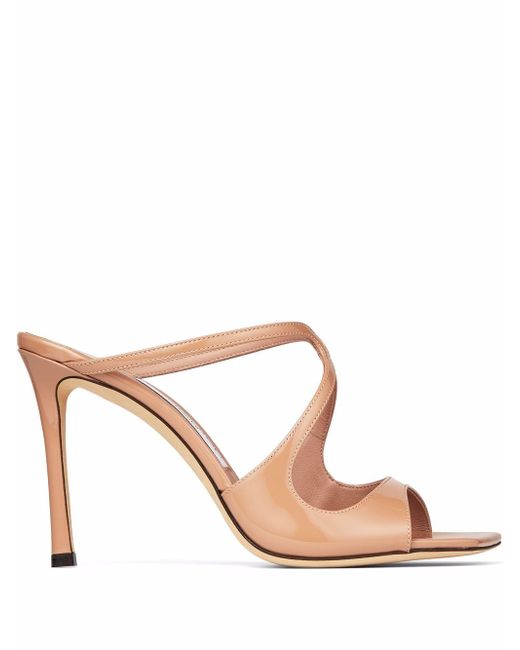 Jimmy Choo Anise 95mm cut-out detail mules