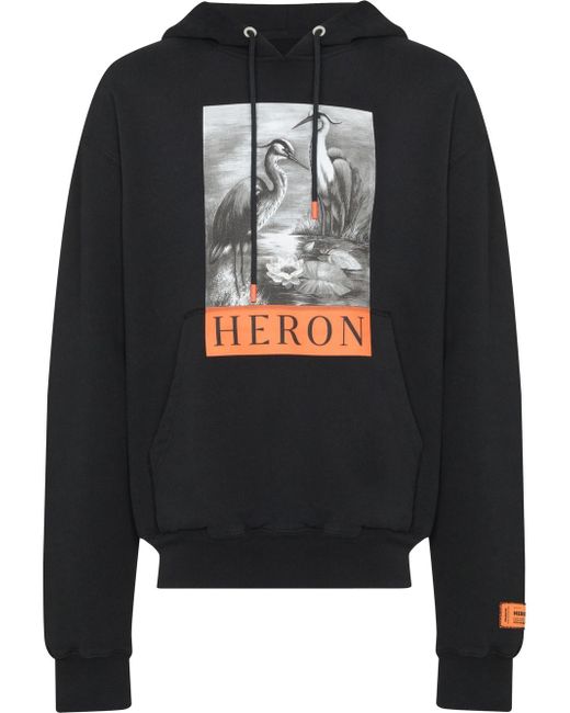 Heron Preston graphic-print pullover hoodie