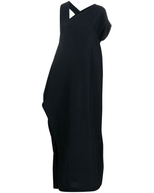 Issey Miyake asymmetric-design long dress