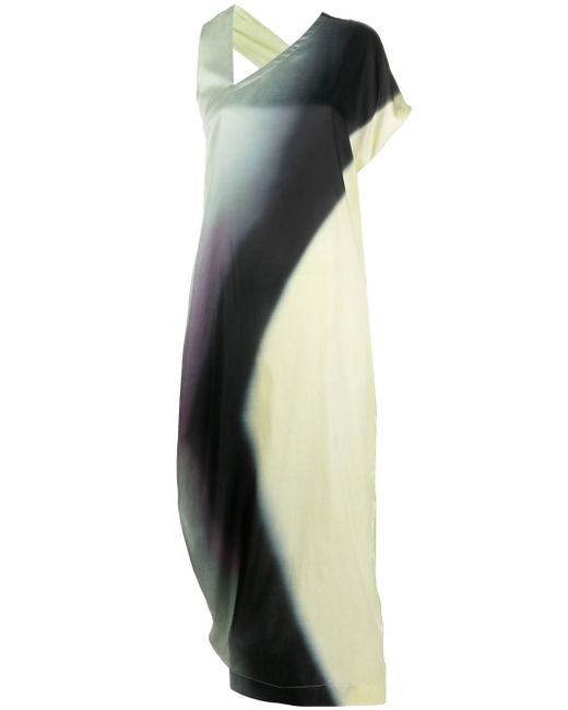 Issey Miyake asymmetric-design long dress