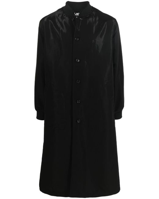 Comme Des Garcons Black button-up single-breasted coat
