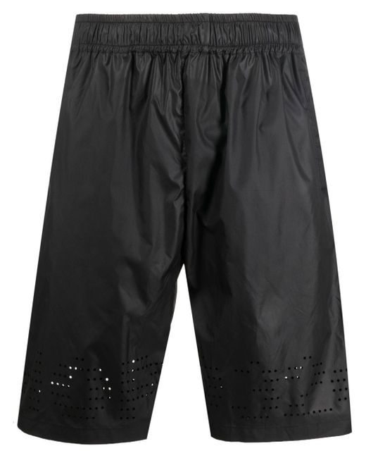032C perforated-detail slip-on track shorts