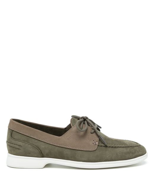 Baudoin & Lange two-tone boat shoes
