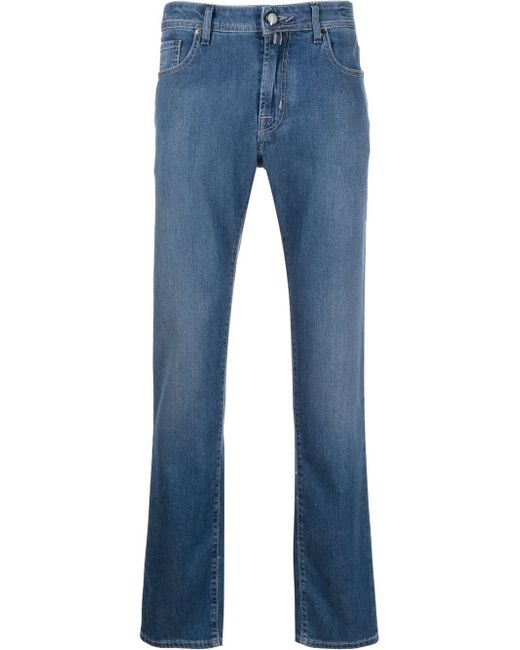 Jacob Cohёn washed straight-leg jeans