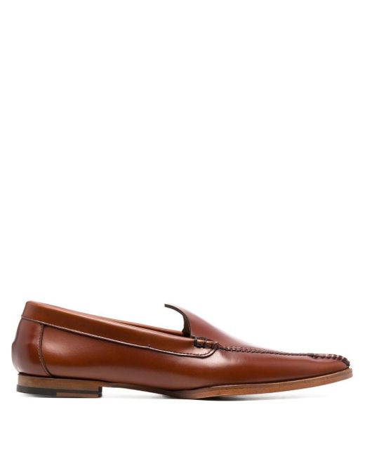 Hereu pointed leather loafers