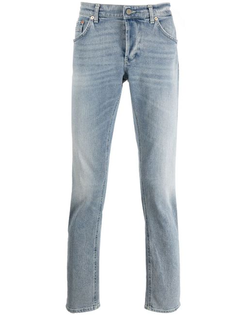 Dondup stonewashed slim-cut jeans