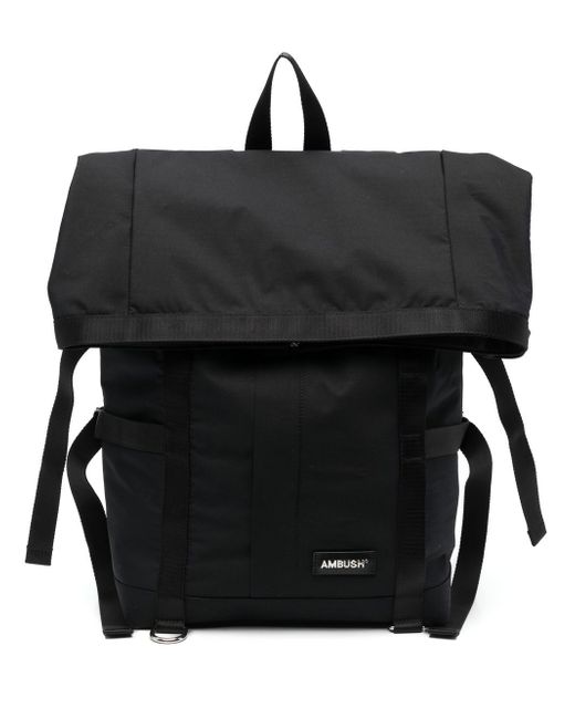 Ambush logo-patch foldover backpack
