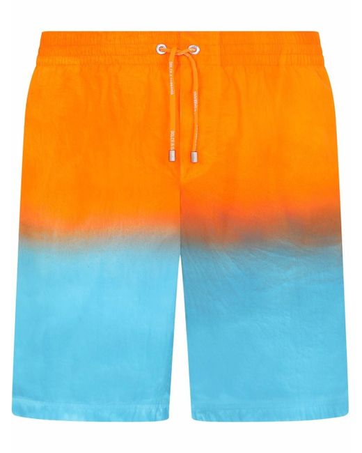 Dolce & Gabbana gradient-effect swimming shorts