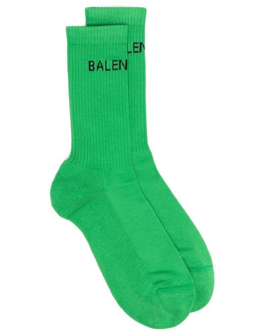 Balenciaga intarsia-knit logo tennis socks