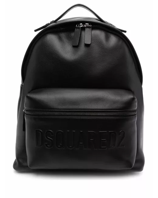 Dsquared2 logo-embossed leather backpack