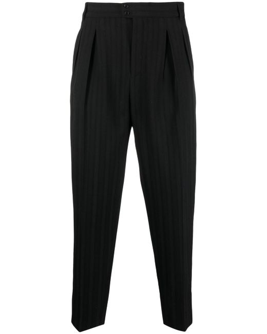 Saint Laurent striped tapered trousers