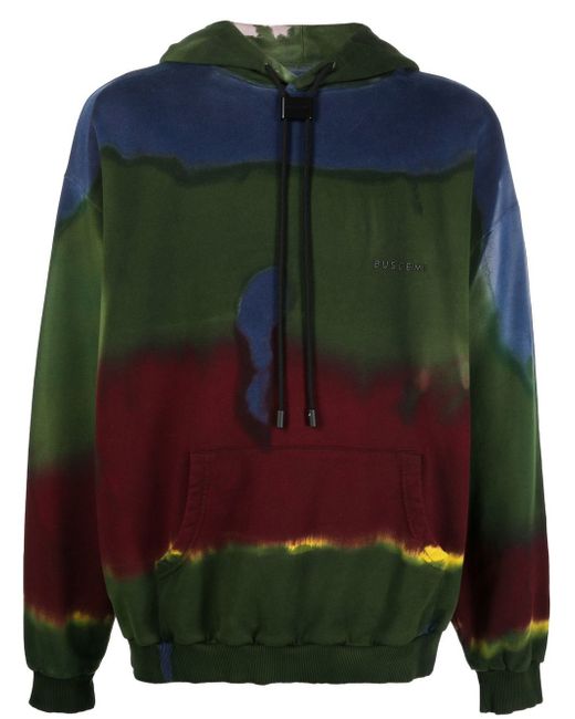 Buscemi abstract-print cotton hoodie
