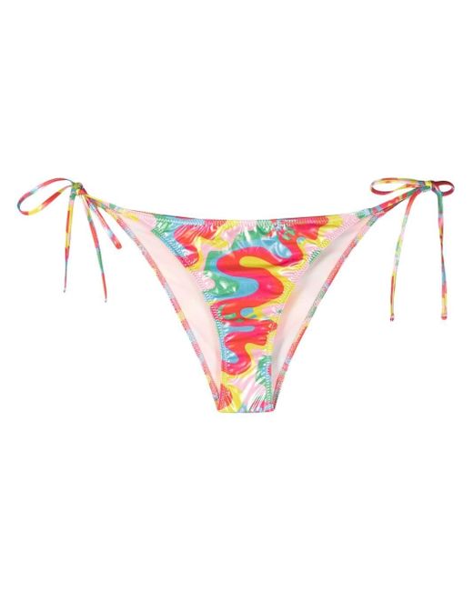 Chiara Ferragni abstract-print tie-fastening bikini set