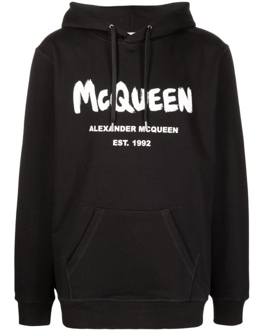 Alexander McQueen McQueen Graffiti logo hoodie