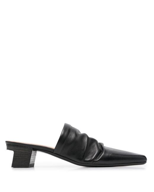 Marsèll ruched 45mm leather mules