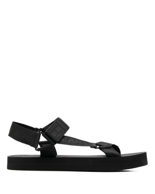 Tommy Jeans recycled logo-strap sandals