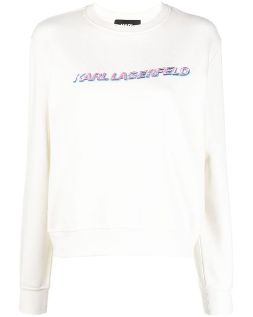 Karl Lagerfeld future logo organic cotton sweatshirt