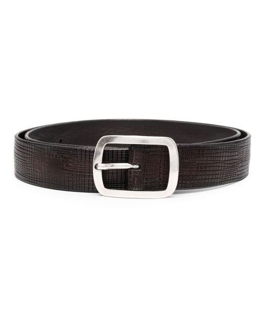 Orciani crocodile-effect leather belt