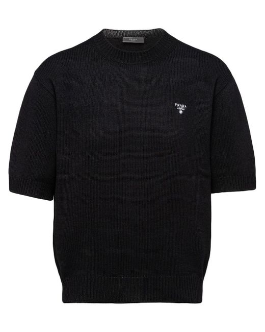 Prada logo short-sleeve jumper