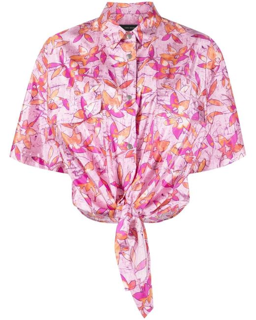 Isabel Marant floral-print short-sleeve shirt