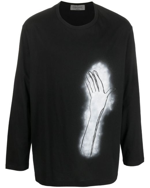 Yohji Yamamoto graphic-print long-sleeve T-shirt