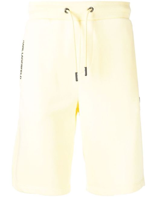 Karl Lagerfeld logo-print deck shorts