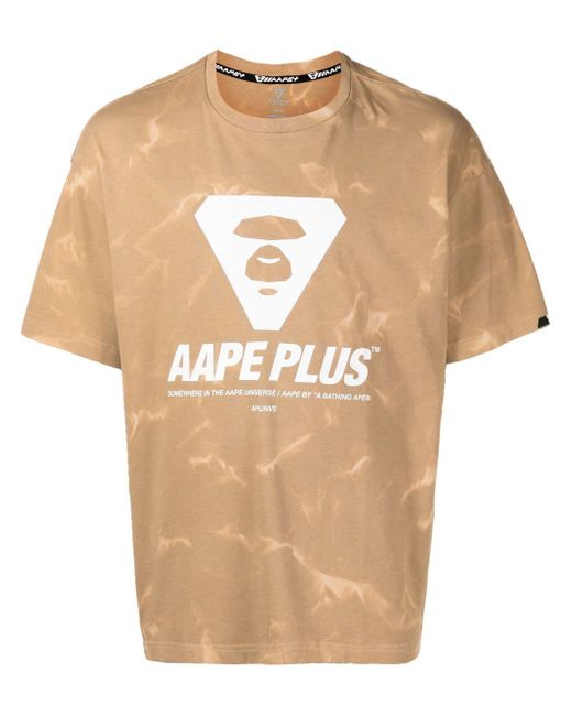 Aape By *A Bathing Ape® logo-print cotton T-Shirt