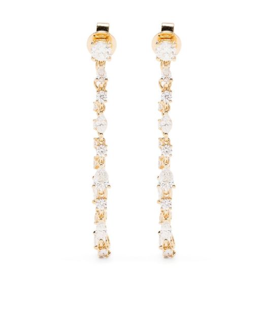 Anita Ko 18kt yellow diamond loop earrings
