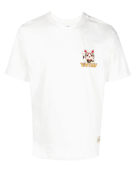 Evisu graphic-print cotton T-shirt