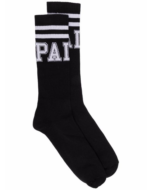 Palm Angels logo print ankle socks