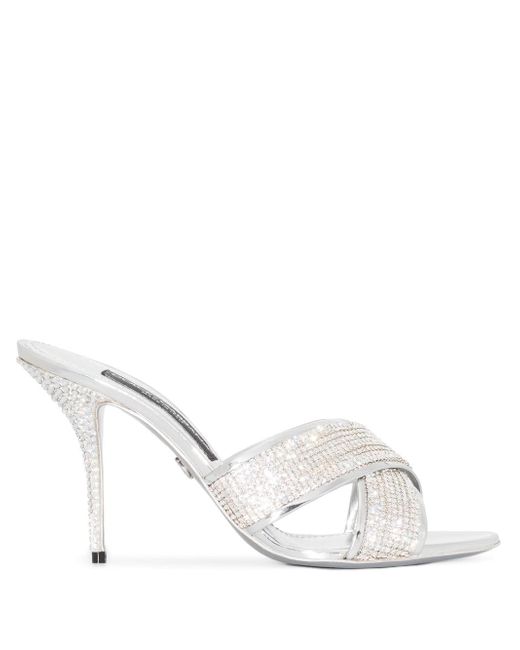 Dolce & Gabbana Keira crystal-embellished 90mm sandals