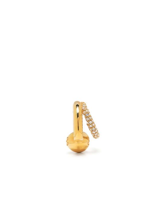 Balenciaga Loop embellished hoop earrings