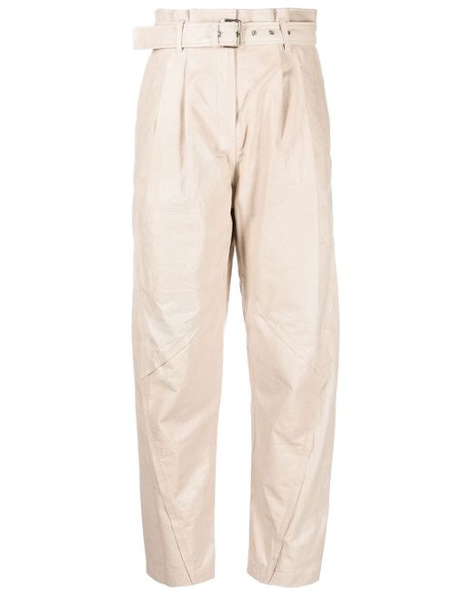 Iro panelled leather trousers