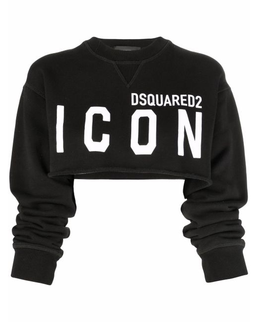 Dsquared2 cropped logo-print sweatshirt