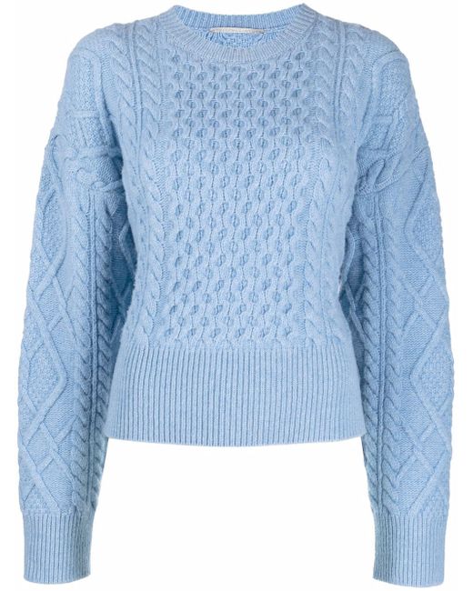 Stella McCartney Aran-knit cropped jumper