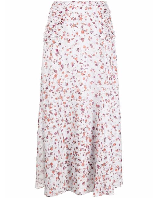 Dorothee Schumacher floral-print burn-out velvet maxi skirt
