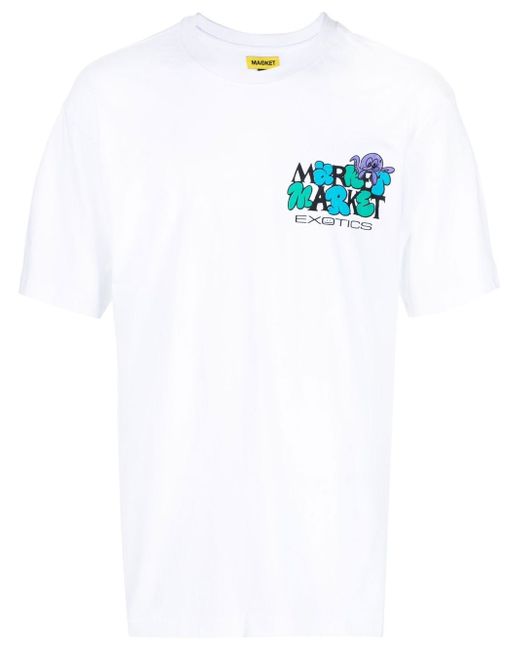 market graphic-print T-shirt