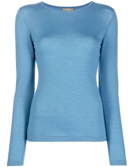 N.Peal cashmere long-sleeve top