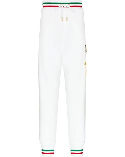 Dolce & Gabbana stripe-trim track pants