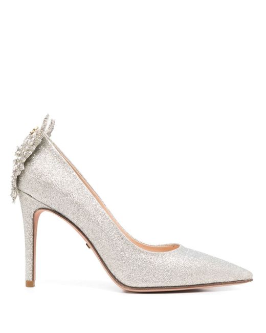 Loulou pointed-toe 105mm metallic pumps