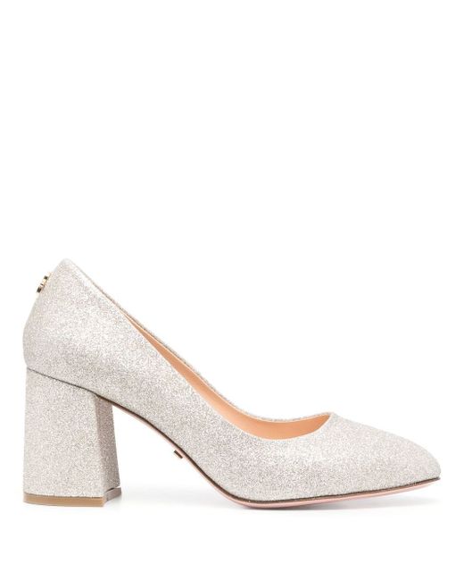 Loulou pointed-toe 85mm metallic pumps