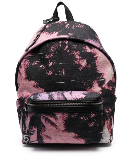 Saint Laurent hawaiian-print backpack